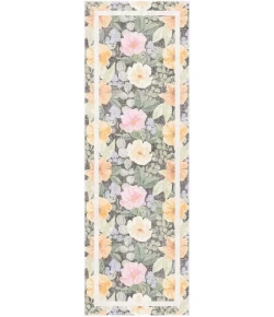 Nourison Home Botanical Washables Grey BOT01 2ft. x 6ft. Rect. Rug