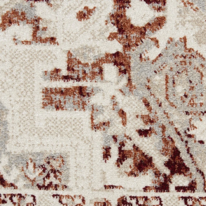Nourison Carina Brick Silver CNA01 2ft.2in. x 7ft.6in. Rect. Rug
