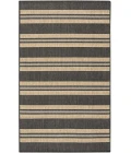 Nourison Home Horizon Indoor/Outdoor Black HOZ05 3ft. x 5ft. Rect. Rug