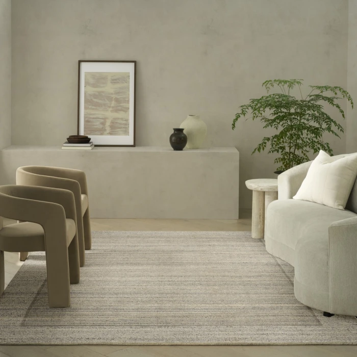 Calvin Klein CK082 Ridge Grey RDG01 7ft.9in. x 9ft.9in. Rect. Rug