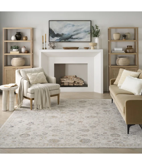 Nourison Home Antique Fusion Cream / Ivory ANF04 3ft.11in. x 5ft.10in. Rect. Rug