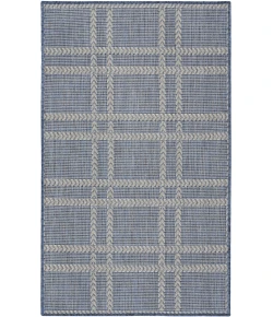 Nourison Home Horizon Indoor/Outdoor Blue HOZ04 3ft. x 5ft. Rect. Rug