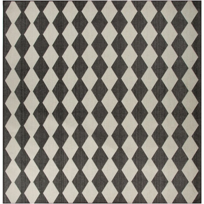 Nourison Positano Black POS04 10ft. Square Rug