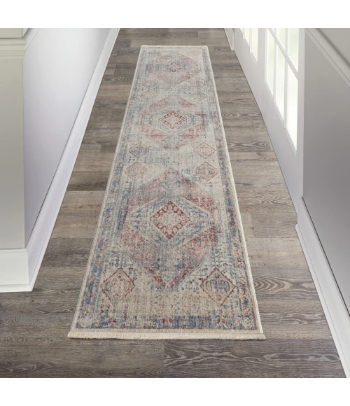 Nourison Home Homestead Blue HMS03 2ft.7in. x 12ft. Rect. Rug