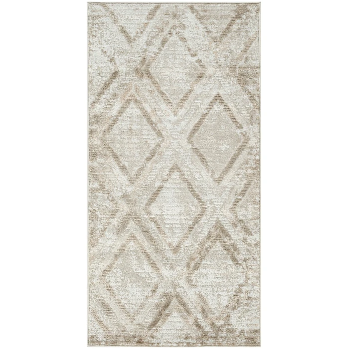 Nourison Dekor Ivory Taupe DEK05 2 ft. X 4 ft. Rect. Rug