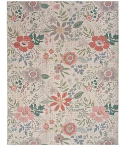 Nourison Home Nourison Washables NWB06 Cream Multicolor 9 ft. 2 in. X 12 ft. Area Rug