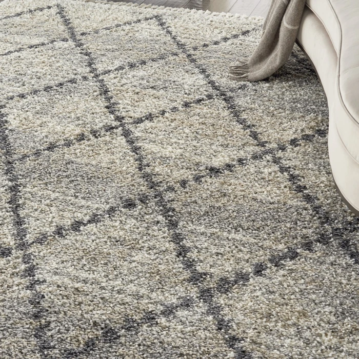 Nourison Home Oslo Shag Grey OSL01 9ft. x 12ft. Rect. Rug