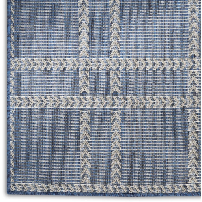 Nourison Home Horizon Indoor/Outdoor Blue HOZ04 9ft. x 12ft. Rect. Rug