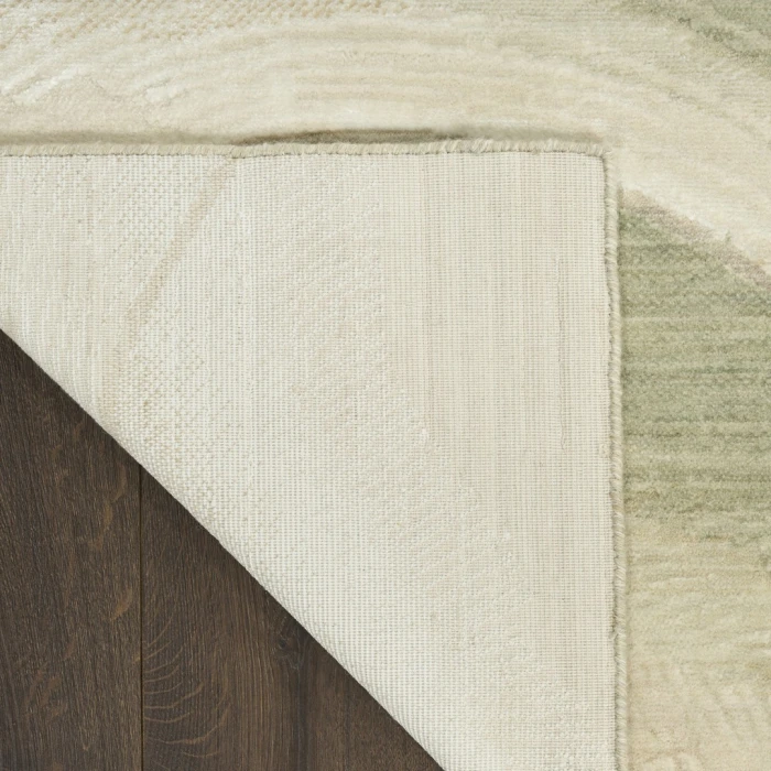 Nourison Brushlight Beige Grey BRL03 7ft.9in. x 9ft.9in. Rect. Rug