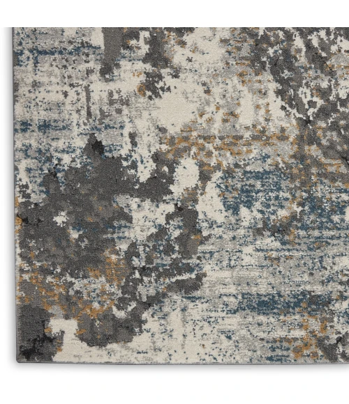 Nourison Home Tangra Grey TNR01 9ft. x 12ft. Rect. Rug