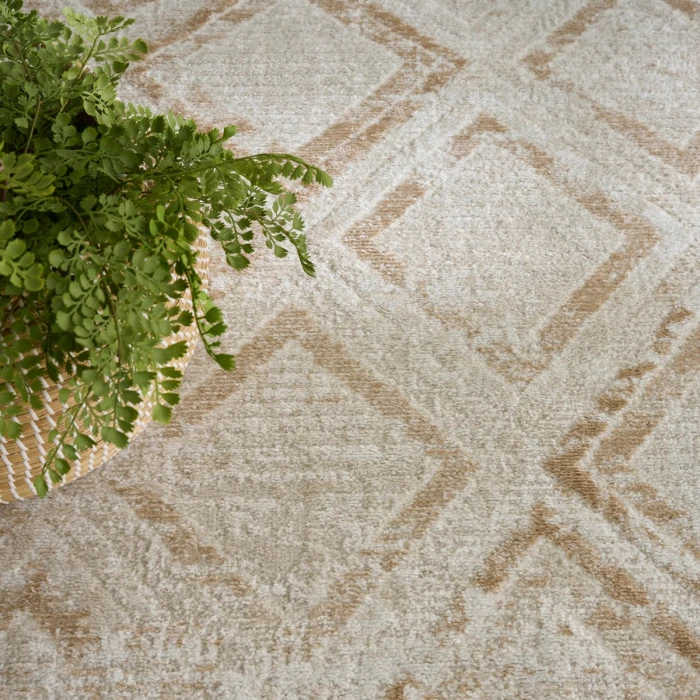 Nourison Dekor Ivory Beige DEK05 5 ft. 3 in. X 7 ft. Rect. Rug