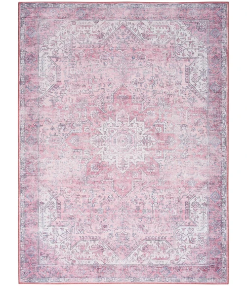 Nourison Nourison Washables Pink NWB15 6 ft. X 9 ft. Rect. Rug