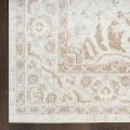 Nourison Astra Machine Washable Grey ASW20 5 ft. 3 in. X 7 ft. Rect. Rug