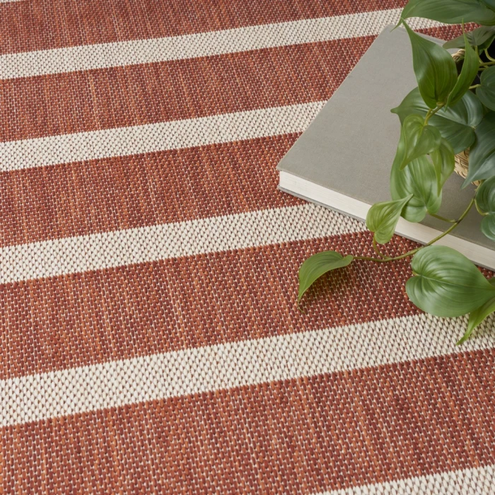 Nourison Positano Terracotta Ivory POS03 12ft. x 15ft. Rect. Rug
