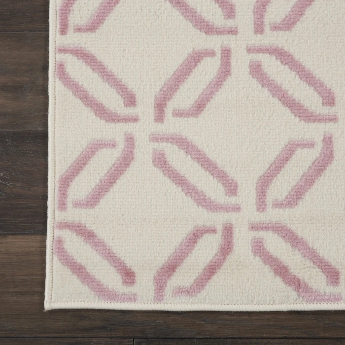 Nourison Jubilant Ivory Pink JUB17 2ft. x 4ft. Rect. Rug