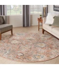 Nourison Oushak Home Rust OUS01 7 ft. 10 in. X Round Rug