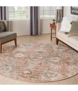 Nourison Home Oushak Home OUS01 Rust 7 ft. 10 in. Round Area Rug