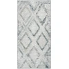 Nourison Home Dekor DEK05 Grey Navy 2 ft. X 4 ft. Area Rug