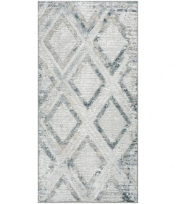 Nourison Home Dekor DEK05 Grey Navy 2 ft. X 4 ft. Area Rug
