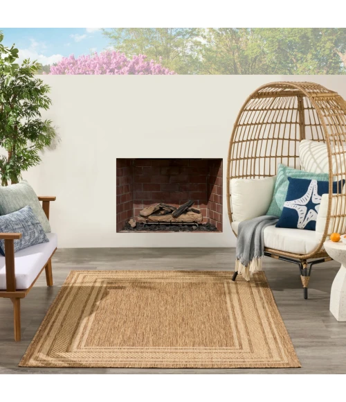 Nourison Horizon Indoor/Outdoor Natural HOZ03 4 ft. X 6 ft. Rect. Rug
