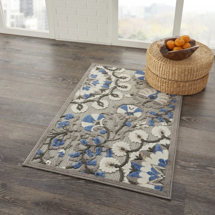 Nourison Home Aloha Grey ALH20 2ft. x 3ft. Rect. Rug