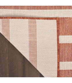Nourison Positano Terracotta Ivory POS03 12ft. Square Rug