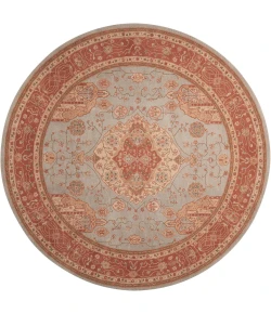 Nourison Home Heritage Hall Aqua HE16 9ft. x Round Round Rug