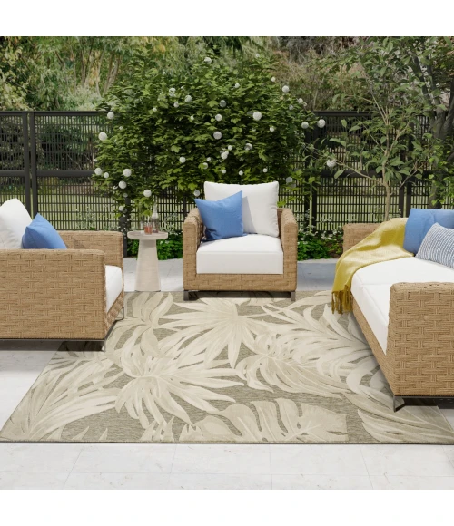 Nourison Aloha Ivory Sage ALH43 9 ft. X 12 ft. Rect. Rug