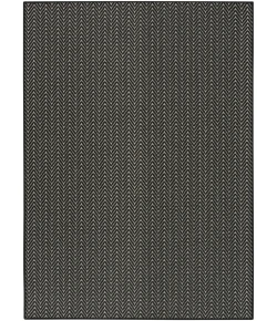 Nourison Home Horizon Indoor/Outdoor HOZ02 Black 6 ft. X 9 ft. Area Rug