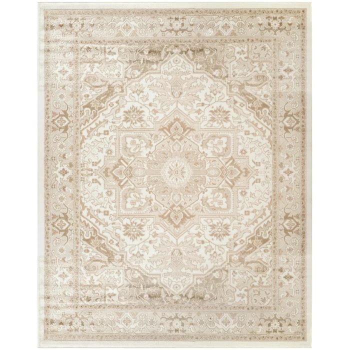 Nourison Dekor Ivory Taupe DEK08 7 ft. 10 in. x 9 ft. 10 in. Rect. Rug