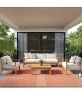Nourison Positano Terracotta POS02 8ft. Square Rug