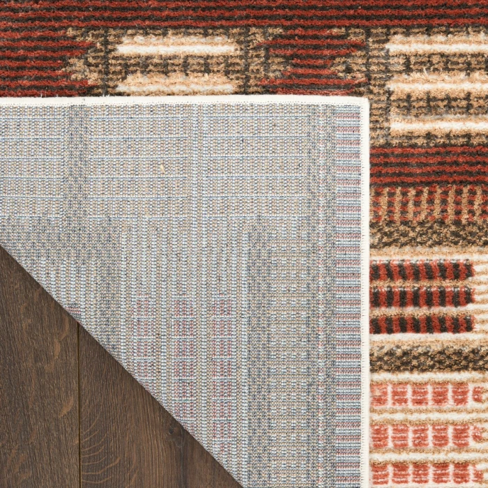 Nourison Nordic Rust NRC16 2 ft. X 6 ft. Rect. Rug
