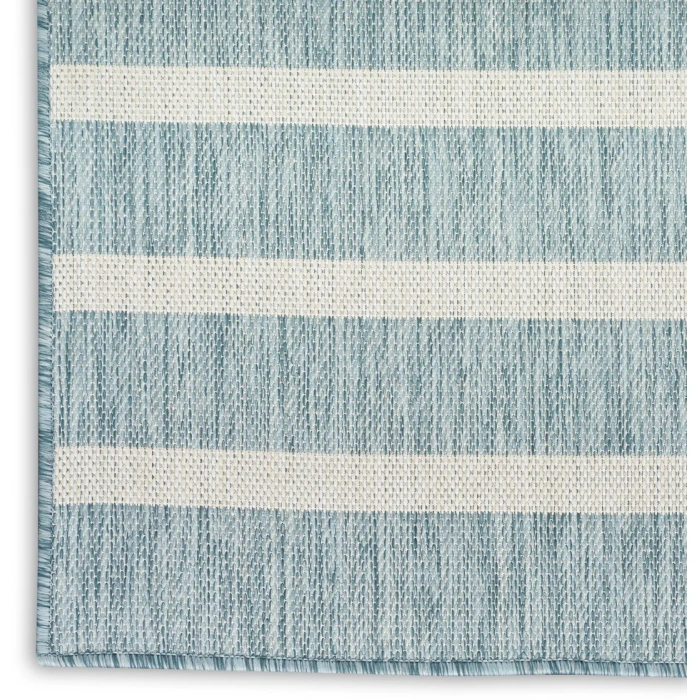 Nourison Positano Aqua Ivory POS03 12ft. x 15ft. Rect. Rug