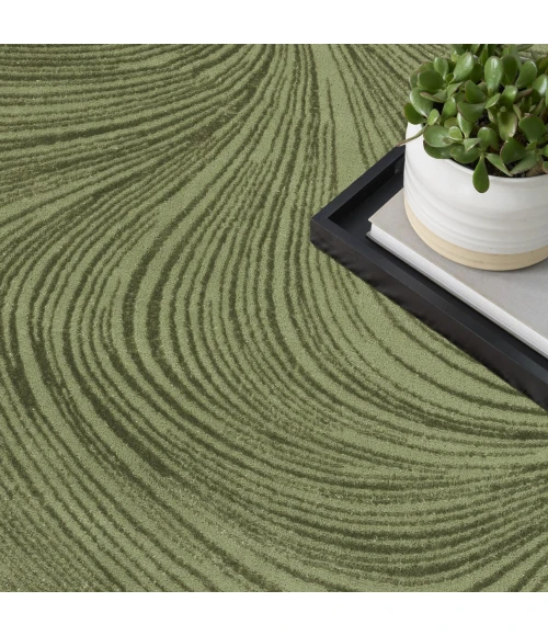 DKNY Central Park West Green CEP02 5ft.3in. x 7ft.3in. Rect. Rug