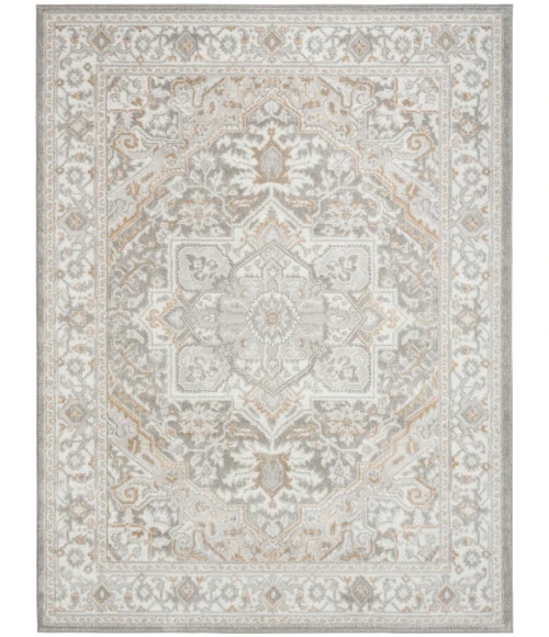 Nourison Dekor Light Grey DEK08 4 ft. X 6 ft. Rect. Rug