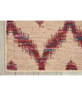 Nourison Home Spectrum Beige Burgundy SPE02 3ft.9in. x 5ft.9in. Rect. Rug