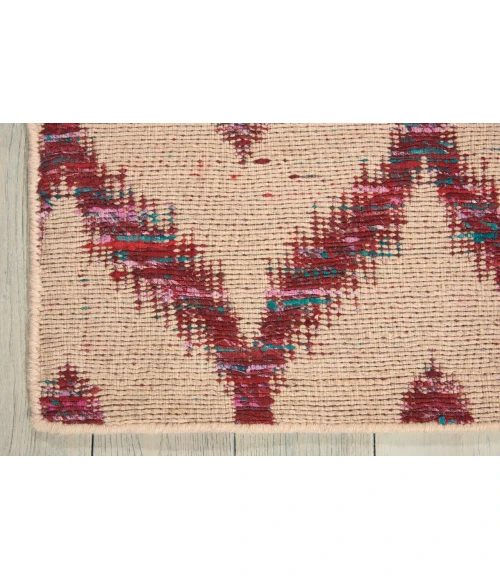 Nourison Home Spectrum Beige Burgundy SPE02 3ft.9in. x 5ft.9in. Rect. Rug