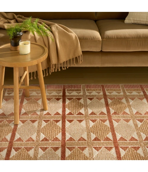 Nourison Nordic Rust NRC06 5 ft. X 7 ft. Rect. Rug
