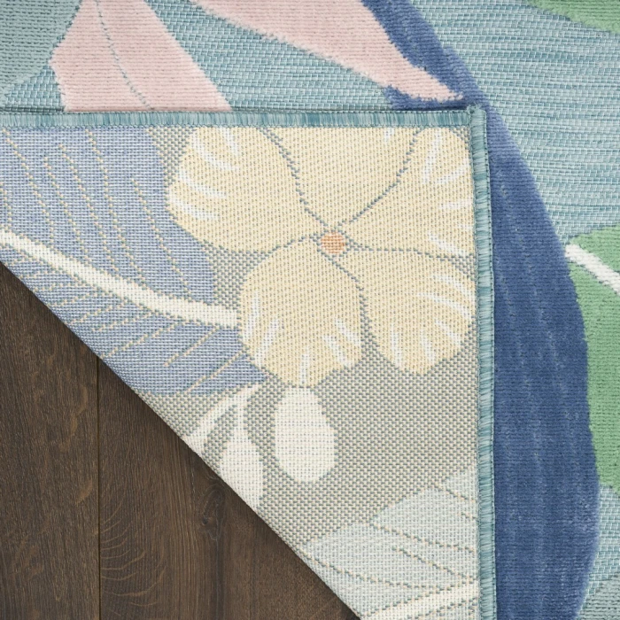 Nourison Suncoast Blue Multicolor SNC01 9ft. x 12ft. Rect. Rug