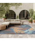 Nourison Aloha Blue Rose ALH18 7 ft. 10 in. X 10 ft. 6 in. Rect. Rug