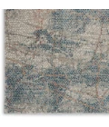 Nourison Rustic Textures Light Grey Blue RUS15 2ft. 2in. x 7ft. 6in. Rect. Rug