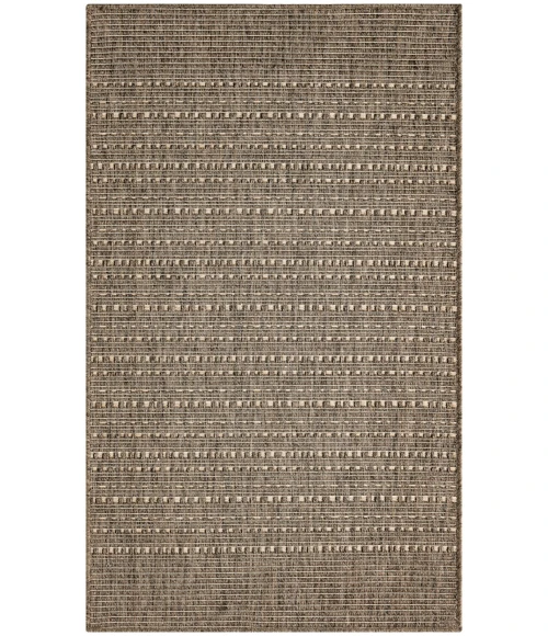 Nourison Tulum Brown TLM01 3 ft. X 5 ft. Rect. Rug