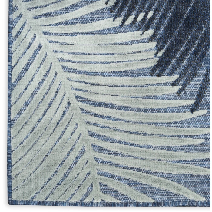 Nourison Home Suncoast Blue SNC03 7ft.10in. x 9ft.10in. Rect. Rug
