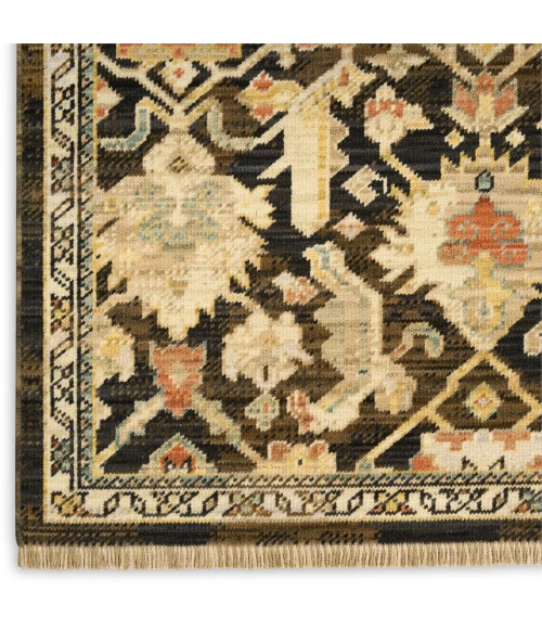 Nourison Home Antique Bloom Brown ANB02 5ft.6in. x 8ft.6in. Rect. Rug