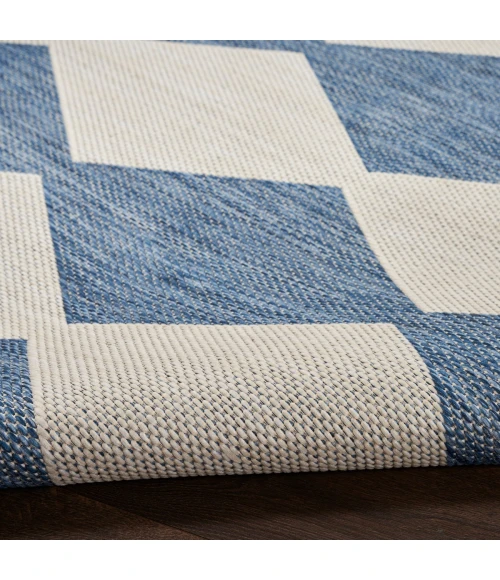 Nourison Positano Navy Blue POS04 6 ft. X Round Rug