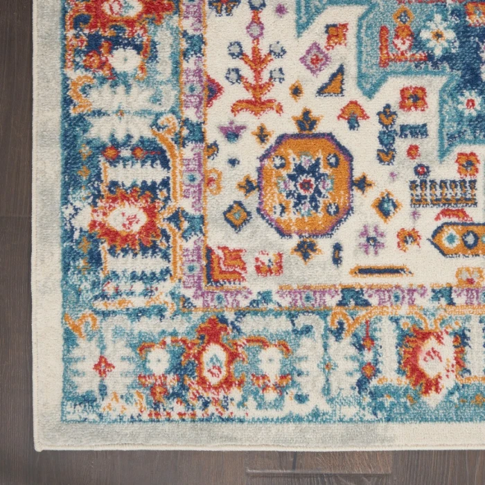 Nourison Passion Ivory Multicolor PSN29 5ft. 3in. x 7ft. 3in. Rect. Rug