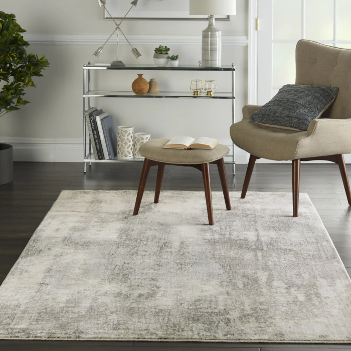 Nourison Home Etchings Grey ETC02 4ft. x 6ft. Rect. Rug