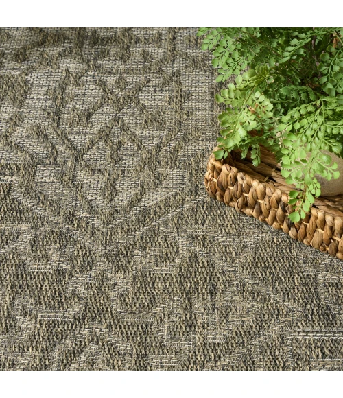 Nourison Tulum Olive TLM05 9 ft. X 12 ft. Rect. Rug