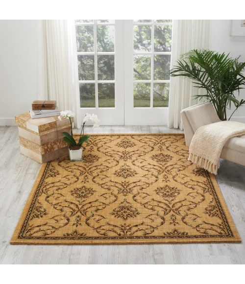 Nourison Home Radiant Impression Beige LK08 5ft.6in. x 7ft.5in. Rect. Rug