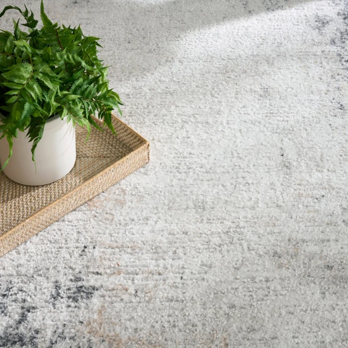Nourison Dekor Grey Charcoal DEK07 5 ft. 3 in. X 7 ft. Rect. Rug